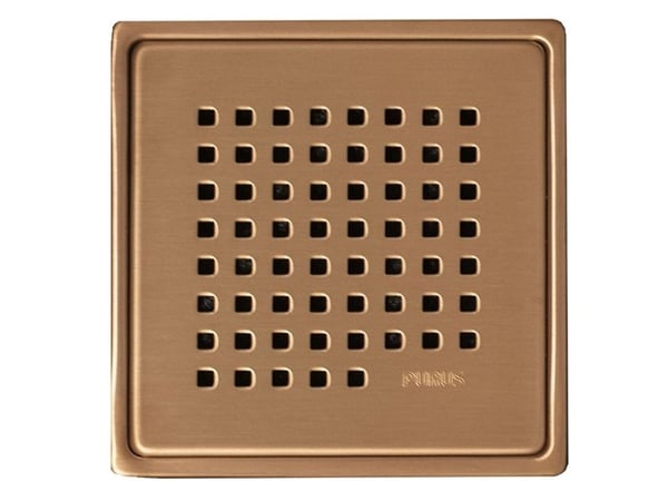 PURUS PVD behandlet kobber rustfri rist og ramme CHESS 150x150mm