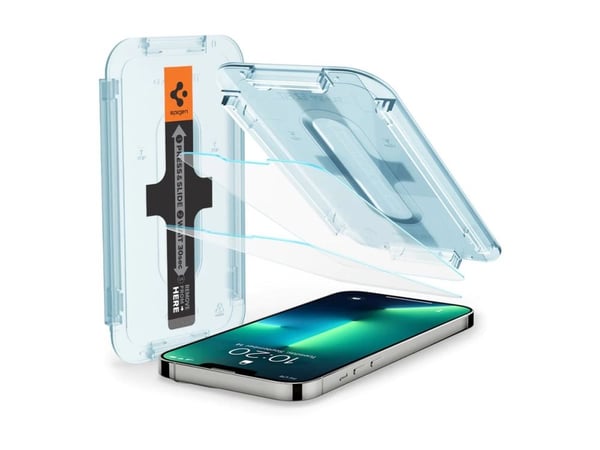 Spigen GLAS.tR EZ Fit - Skärmskydd för mobiltelefon - glas - för Apple iPhone 13, 13 Pro