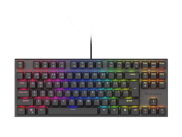 GENESIS Thor 303 TKL, johdollinen, USB, mekaaninen, QWERTY, RGB LED, musta