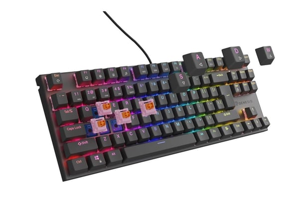 GENESIS Thor 303 TKL, johdollinen, USB, mekaaninen, QWERTY, RGB LED, musta