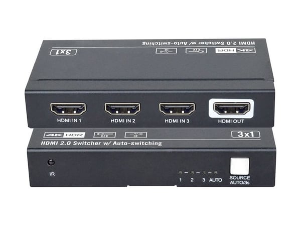 Vivolink VLSW131, HDMI, Musta, 60 fps, 3840 x 2160 pikseliä, 4K Ultra HD, 155 mm