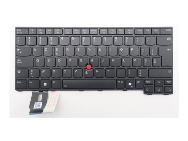 LCFC - Erstatningstastatur for bærbar PC - med Trackpoint - bakbelysning - AZERTY - Belgium/UK - svart - FRU - for ThinkPad L14 Gen 5; P14s Gen 5; ...
