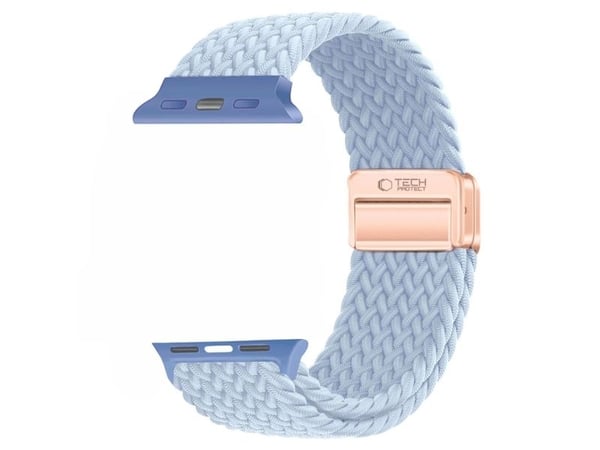 Tech-Protect klocKräm till Apple Watch 3/4/5/6/7/8/9/SE (38/40/41 mm) Tech-Protect nylonmag babyblå
