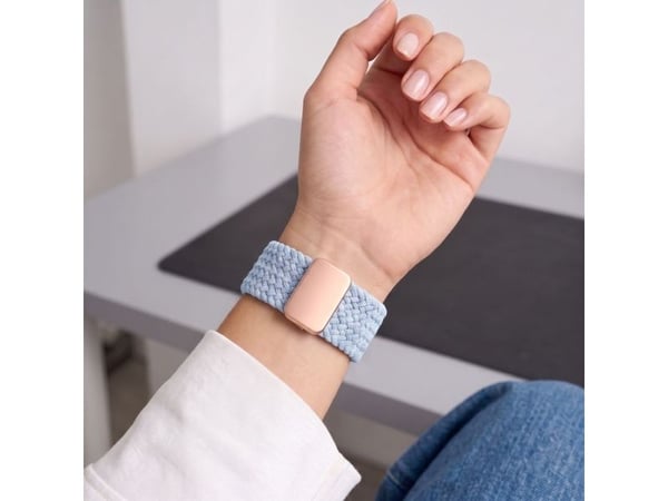Tech-Protect klocKräm till Apple Watch 3/4/5/6/7/8/9/SE (38/40/41 mm) Tech-Protect nylonmag babyblå