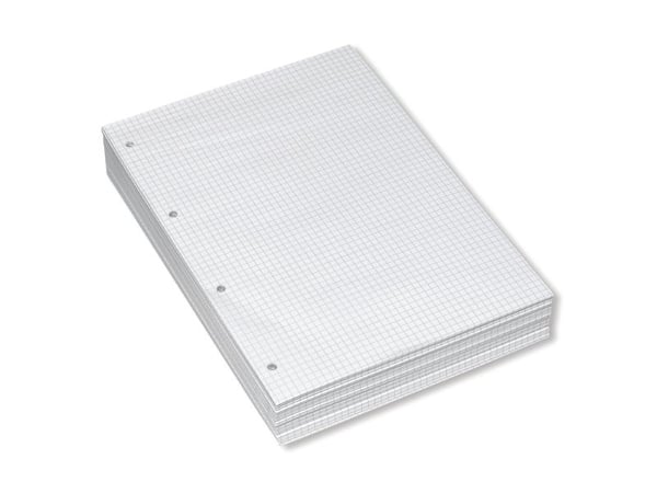 Konferenceblokke, Bantex Conference Pad 25S, A4, ternet, hvid, pakke med 20 stk