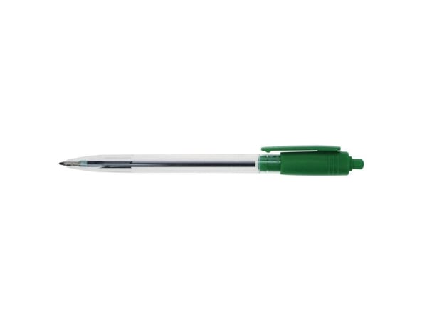 Kuglepen, Wiz, 0,7 mm, medium, grøn, pakke a 50 stk