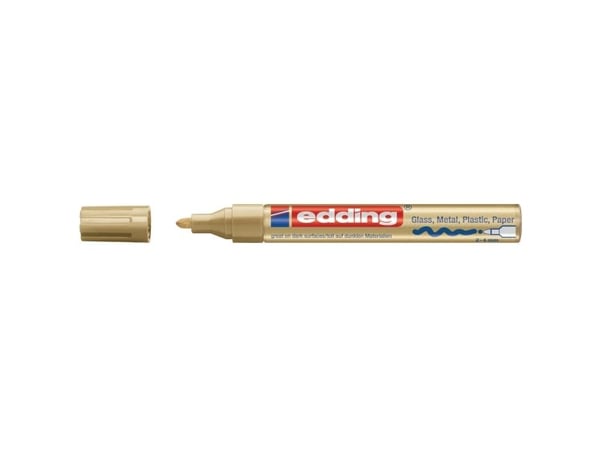 Paintmarker, Edding® 750, rund spids, 2-4 mm, guld