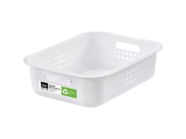 Säilytyskori SmartStore Recycled 10, 37 x 28 x 10 cm, 6 L, valkoinen