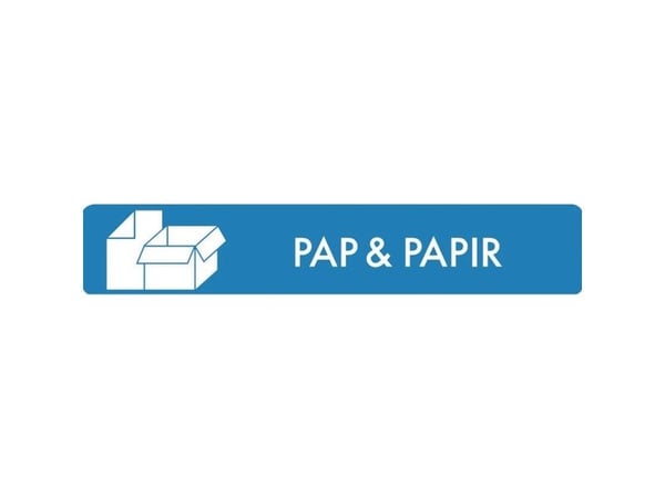 Piktogram, pap & papir, 3 x 16 cm, blå