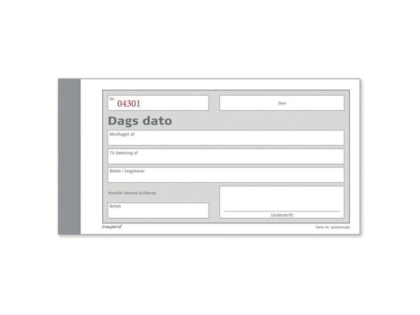 Mayland matkamuistolehti, päiväys, kopio, 85 x 148 mm, 2 x 50 arkkia