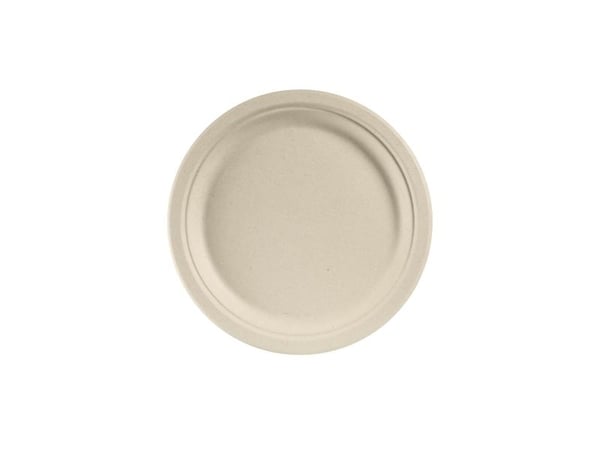 Lautanen pyöreä 26 cm Bagasse FF luonnonruskea,50 kpl/ps - (50 kpl)