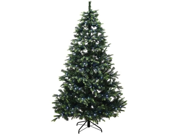 Juletræ kunstig PE/PVC "Limited Edition", Klasse A+, 180X124 cm m/color og white LED NORDIC WINTER (780-321)