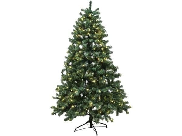 Juletræ kunstig PVC "ASKE", Klasse B+, 150x100 cm m/LED NORDIC WINTER (780-133)