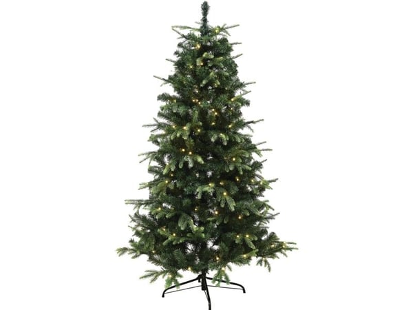 Juletræ kunstig PE/PVC "VIGA", Klasse A, 200x134 cm m/LED NORDIC WINTER (780-217)