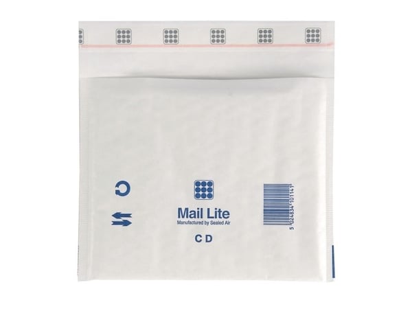 Boblekuvert Mail Lite, CD, 180 x 160 mm, pakkaus 100 stk.