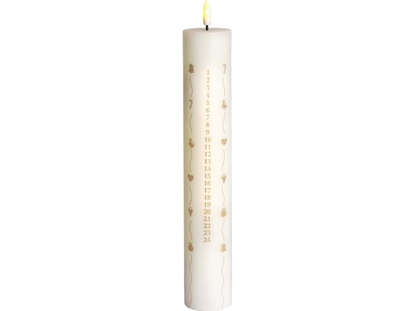 LED-kalenderljus Sirius Special Edition 2024, vit, 28,9 x 4,8 cm
