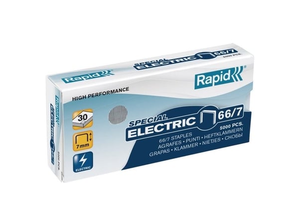 Rapid Strong - häftklamrar - 66/7 - 7 mm - galvaniserat stål - förpackning med 5000 - för Classic 90EC