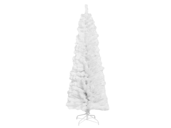 Juletræ kunstigt smalt PVC "BLING" kl. C 180 x 68 cm. u/lys, hvid, NORDIC WINTER (780-185)