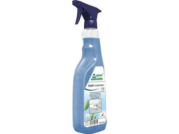 Universalrengøring TANET Multiclean RTU klar-til-brug med brusehoved 750 ml Blå,750 ml/fl
