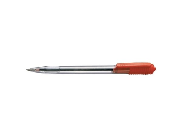 Kuglepen, Wiz, 0,7 mm, medium, rød, pakke a 50 stk