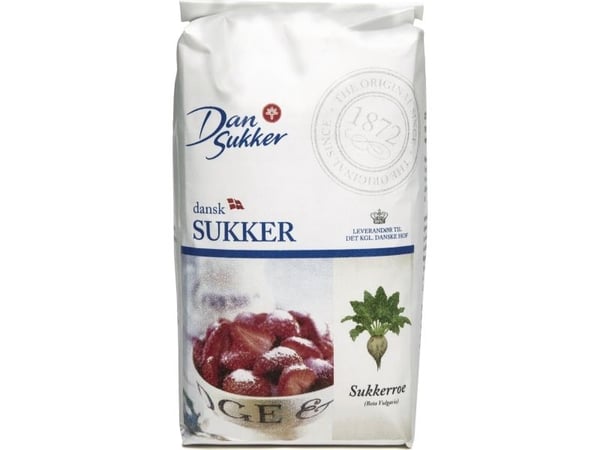 Sukker Stødt Melis 1 kg,1 kg/ps