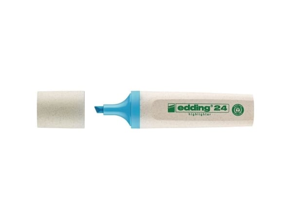 Edding 24 EcoLine, 1 styck, Blå, Mejselspets, Vattenbaserat bläck, Tyskland
