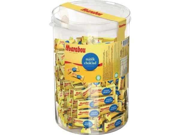 Chokolade Marabou Mini 10g - 2kg i plastcylinder