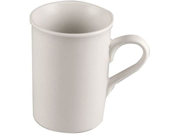 Krus, 10 cm, porcelæn, hvid