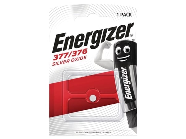 Nappiparisto, Energizer hopeaoksidi, 377/376