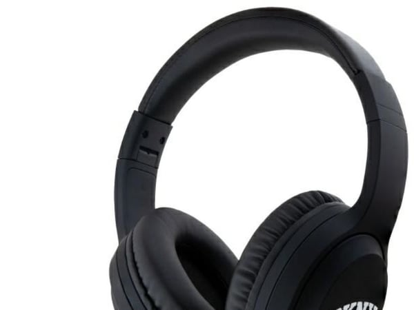 DKNY DKBH3DNYAK Bluetooth-øretelefoner med buelogo i svart/sort