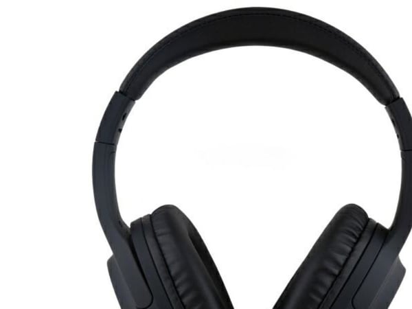 DKNY DKBH3DNYAK Bluetooth-øretelefoner med buelogo i svart/sort