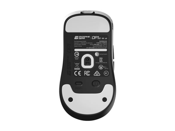 Endgame Gear OP1W 4K V2, Oikeakätinen, Optinen, RF Wireless + USB Type-A, 30000 DPI, Valkoinen