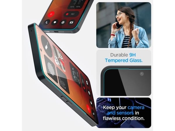 Spigen AGL09429, Nothing, Nothing Phone (3a)/(3a) Pro, Läpinäkyvä, 1 kpl