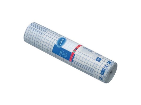 Bogomslag Bantex selvklæbende 30 cm x 25m transparent