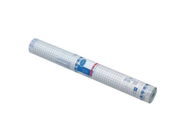 Böjd plast 600 mm x 25 m blank 80 my