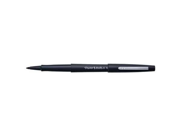 Papermate Flair, Sort, Medium, Sort, Plast, Rund, 1 mm