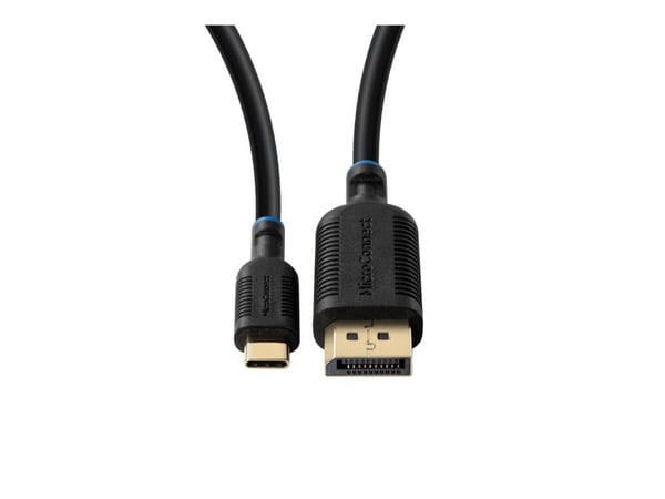 MicroConnect - Adapterkabel - USB-C (hane) till DisplayPort (hane) - DisplayPort 1.2 - 1 m - svart