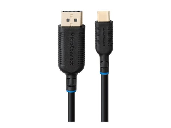 MicroConnect - Adapterkabel - USB-C (hane) till DisplayPort (hane) - DisplayPort 1.2 - 3 m - svart