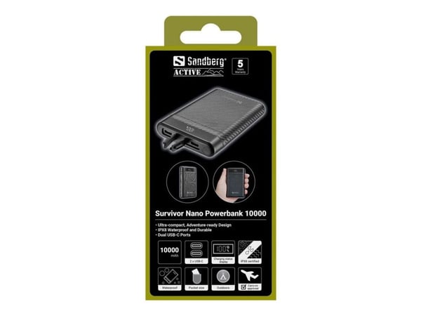Sandberg Survivor Nano Powerbank 10000