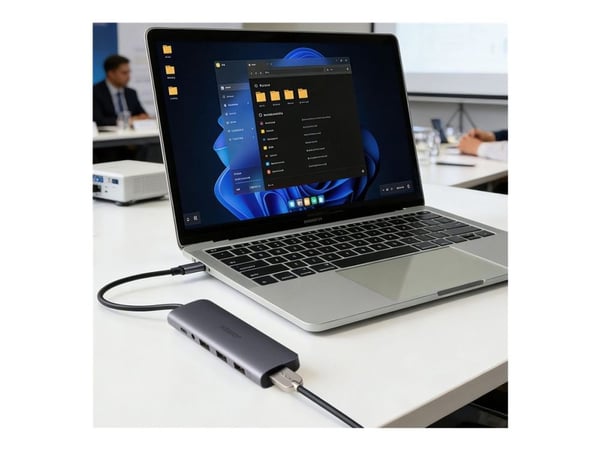 MicroConnect - High Speed - HDMI-kabel med Ethernet - HDMI hann til HDMI hann - 50 cm - svart - supersmal
