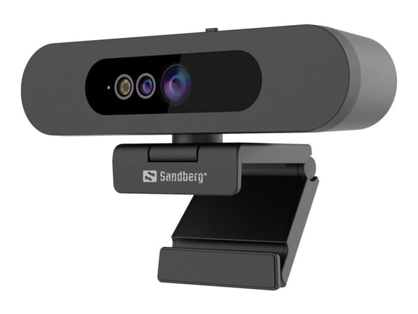 Sandberg Face Scan Webcam, 2 MP, 1920 x 1080 pikseliä, Full HD, 30 fps, 640x480@30fps, 1280x720@30fps, 1920x1080@30fps, 80°