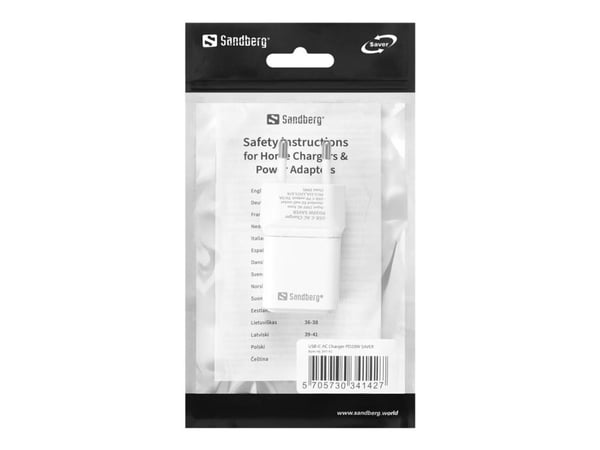 Sandberg SAVER - Strømadapter - 20 watt - 3 A - PD (USB-C)