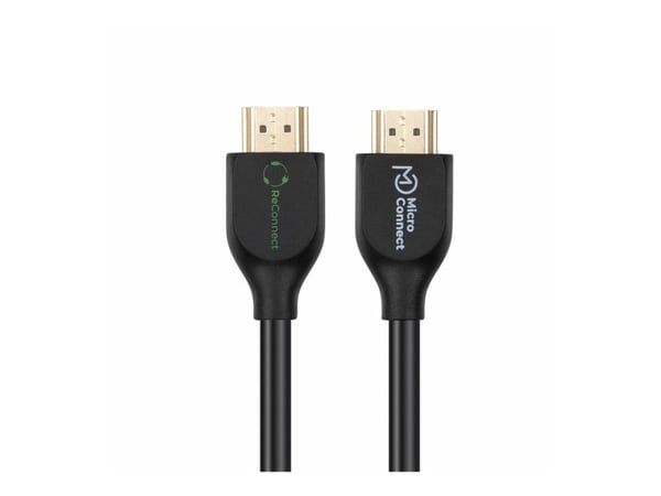 MicroConnect ReConnect - Premium High Speed - HDMI-kabel - HDMI hann til HDMI hann - 7.5 m - trippel beskyttelse - svart - 4K 60Hz støtte