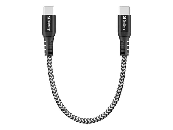 Sandberg Survivor 441-66 USB-C-kabel 0,2 m 100 W, USB-C till USB-C