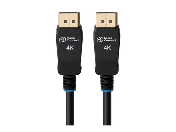 MicroConnect - DisplayPort-kaapeli - DisplayPort (M) katkoviivoitettu - DisplayPort (M) katkoviivoitettu - DisplayPort 1.2 - 2 m - tukee 4K 60 Hz (...