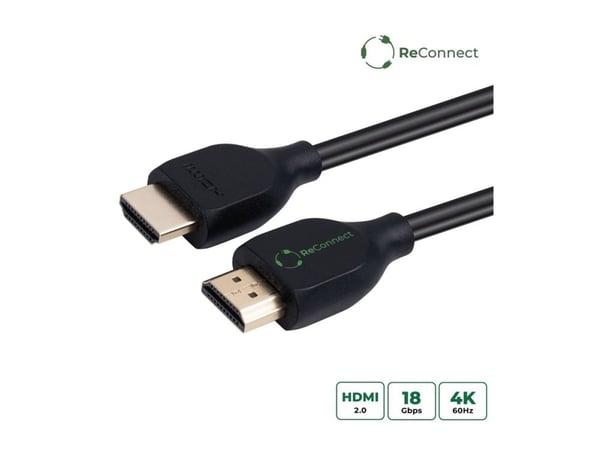 MicroConnect - Premium High Speed - HDMI-kabel - HDMI hann til HDMI hann - 1 m - trippel beskyttelse - svart - 4K 60Hz støtte