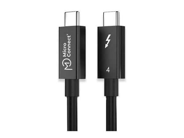 Microconnect TB4010, 1 m, 40 Gbit/s, Musta, Kestomuovinen elastomeeri, 50 g, 1 kpl