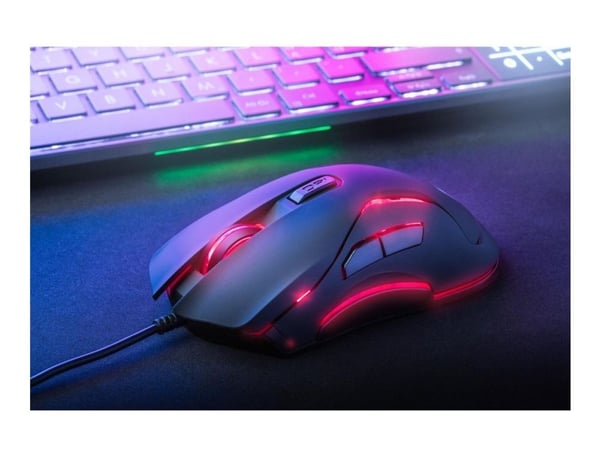 Sandberg LightFlow 6D - Mus - optisk - 6 knappar - kabelansluten - USB - hängande låda