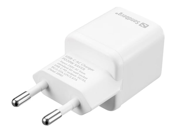Sandberg SAVER - Strømadapter - 20 watt - 3 A - PD (USB-C)