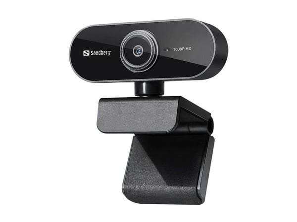 Sandberg USB Webcam Flex 1080P HD, 2 MP, 1920 x 1080 pikseliä, Full HD, 30 fps, USB, Musta